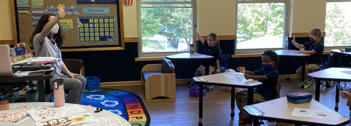 Classroom view of private kindergarten