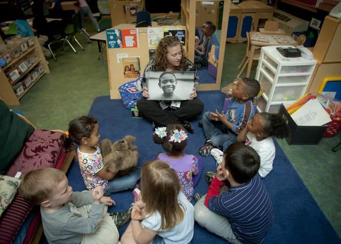 circle time with junior kindergarten